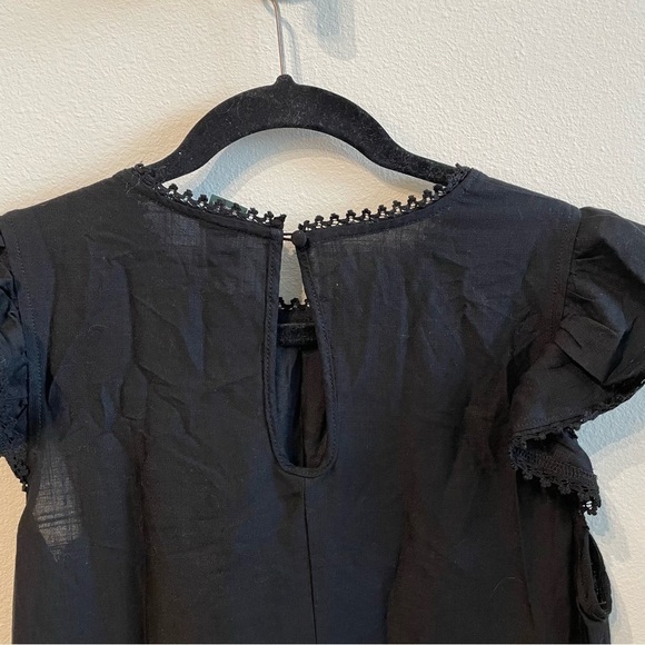 Wild Fable Women's Flutter Short Sleeve Trapeze Dress (Black,M) - Picture 8 of 11